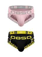 2 Pack Men's Breathable Personalized Low-Rise High-Elastic Briefs