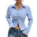 Elegant Figure-flattering Blouse Cardigan Shirt