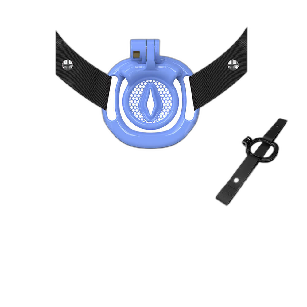 Fortis - Inverted Chastity Cage With Belt And Four Rings