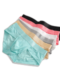 3 Pack Men's Cooling Silktech Briefs - U-Pouch Design & Checkered Antibacterial Lining