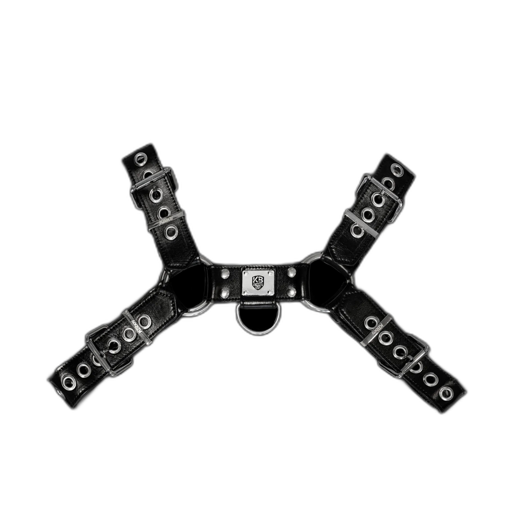 MagLock Tumbled Leather Bulldog Harness