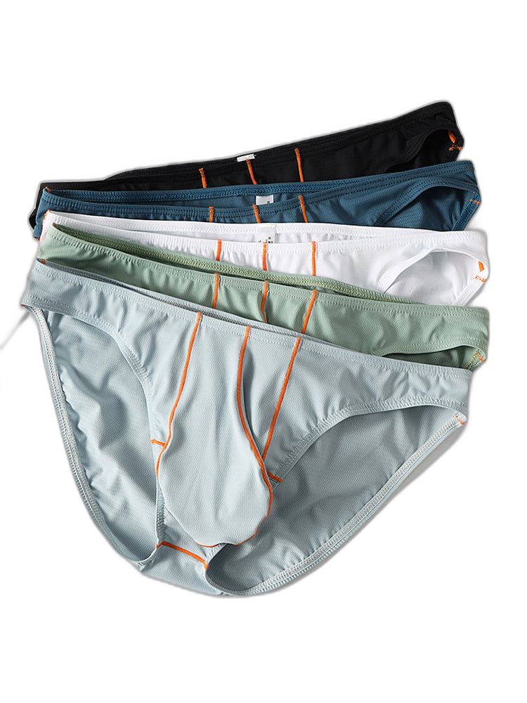 3 Pack Men's U-Pouch Ice Silk Briefs