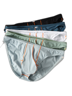 3 Pack Men's U-Pouch Ice Silk Briefs