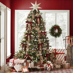 Velvet Christmas Tree Pendant Fabric Door Hanging Christmas Tree Decorations