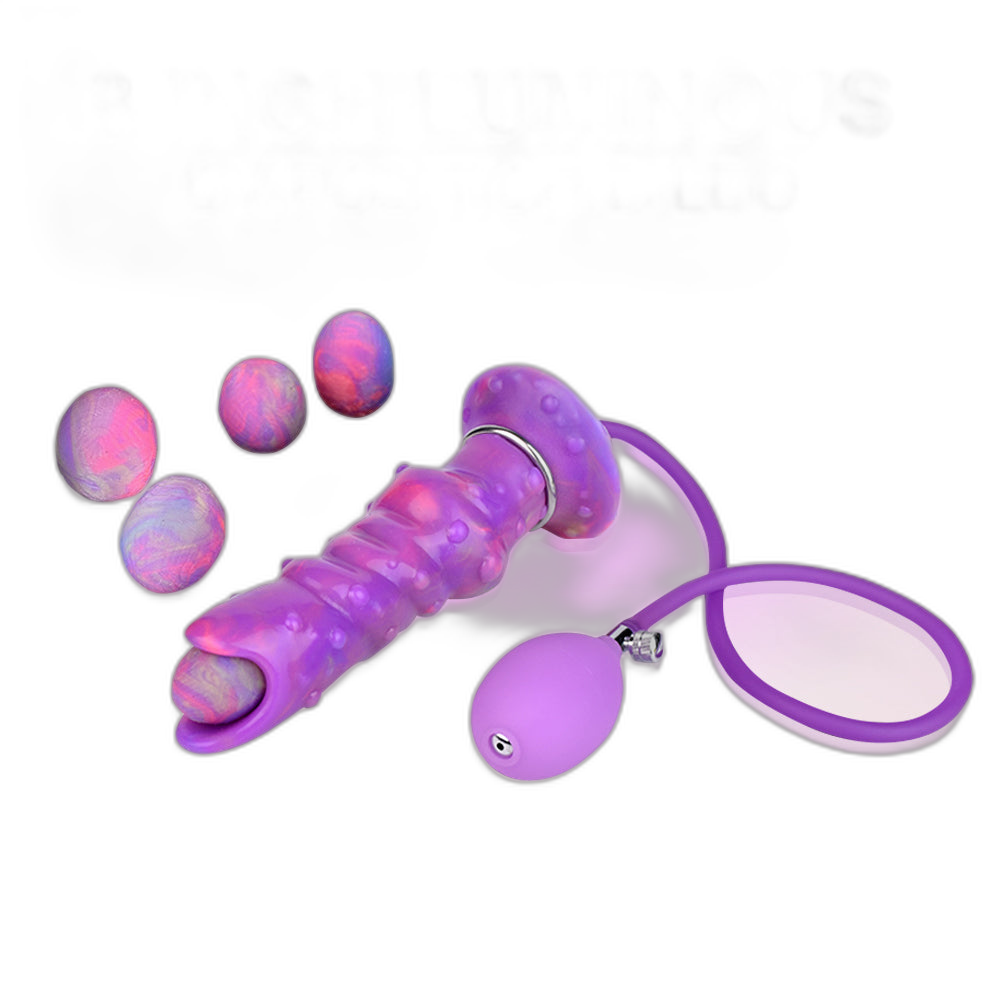 Firefly - 8 Inch Ovipositor Dildo - Glow In The Dark Alien Dildo - Egg Laying Kink