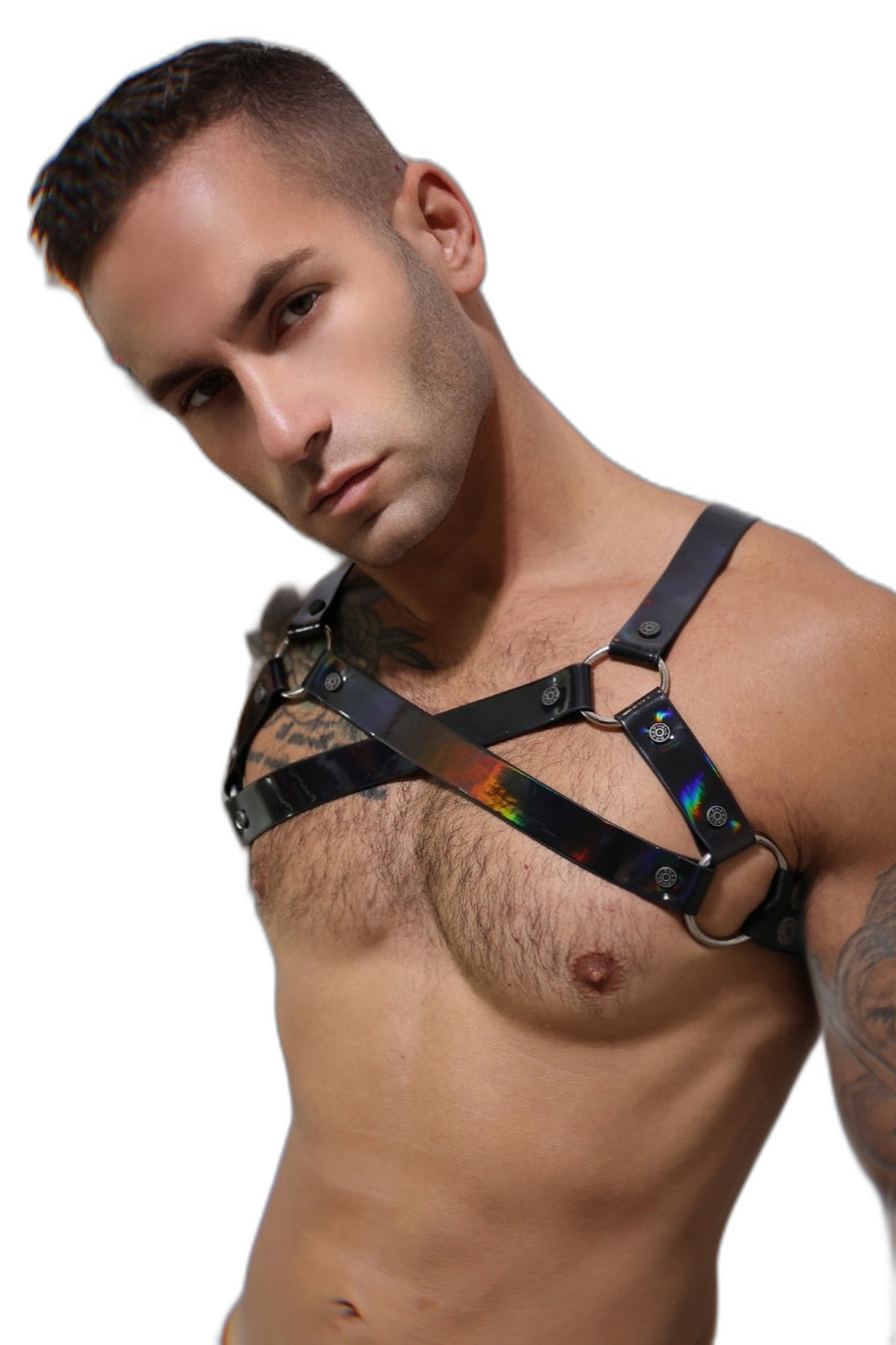Breedwell Illuminator Bulldog Harness Black Holo