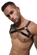 Breedwell Illuminator Bulldog Harness Black Holo