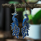 Peacock Boho Drop Earrings | Alloy Bird Ethnic Style Jewellery