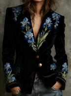 Elegant Retro Style Women's Suit Jacket