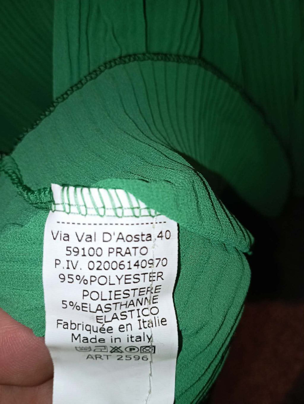 WOMEN'S Via Val D'Aosta GREEN TOP (size 40)