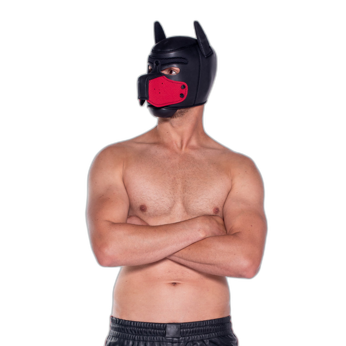 Prowler RED Neoprene Puppy Hood Black