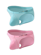 2 Pack Men's Contoured Pouch Lightweight Briefs