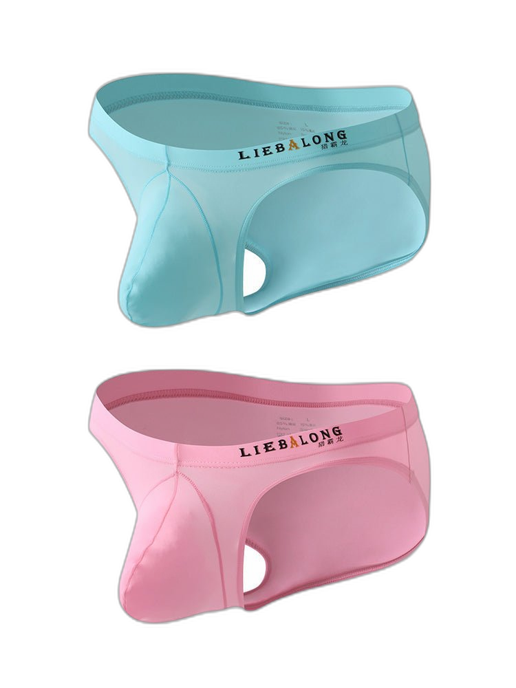 2 Pack Men's Contoured Pouch Lightweight Briefs