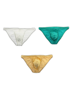 3-pack Men's Low-rise Sexy Mesh Lace Briefs