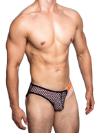 2 Pack Men's Low Waist Sexy Mesh Breathable Sports Transparent Briefs