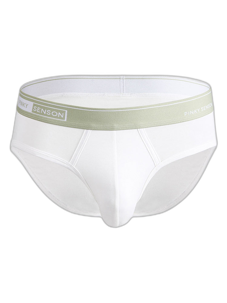 4 Pack Men's Modal Skin-Friendly Solid Color Mid-Rise Briefs