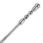 Beaded Stainless Steel Dildo – Straight Metal Rod