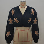 Short Coat Knitted Cardigan Women's Sweater
