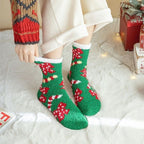 Christmas Gift Stockings New Year Stockings Women's Coral Fleece