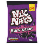 20 x Kp Nik Naks Rib N Saucy - 75GM