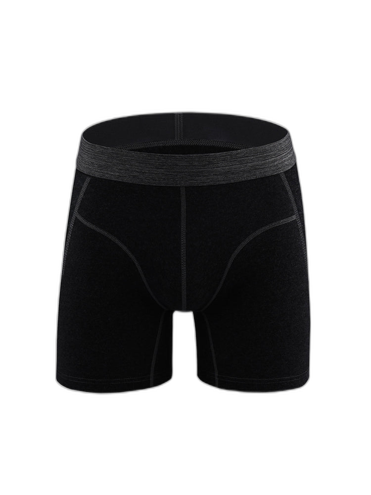 Men's Sport Anti-Chafing Cotton Boxer Briefs