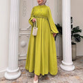 Solid-color Patchwork Fashionable And Elegant Women's Dress