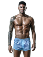 Men's Breathable Cotton Built-in Pouch Boxers