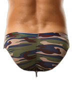 2 Pack Men's Classic Camo Mesh U-Shaped Pouch Breathable Briefs
