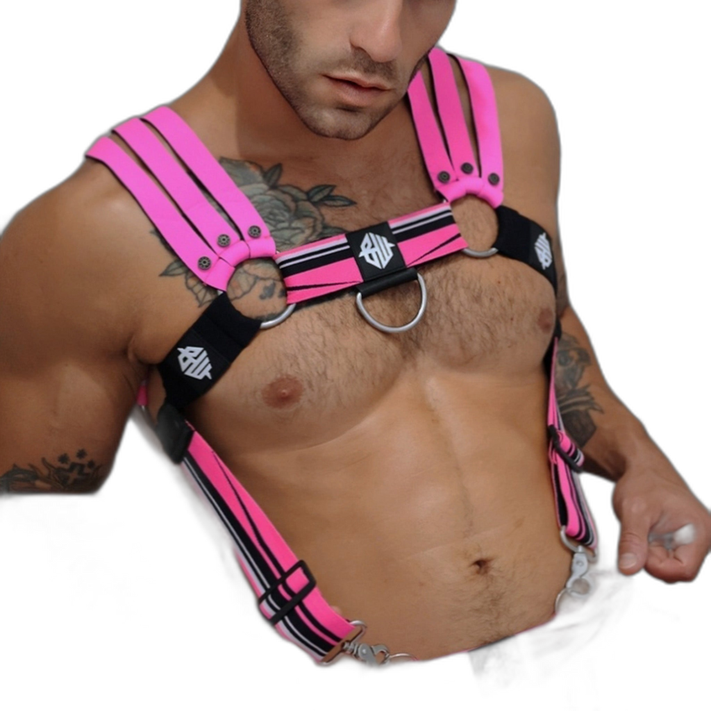 Breedwell Circuit Breaker Body Harness Neon Pink