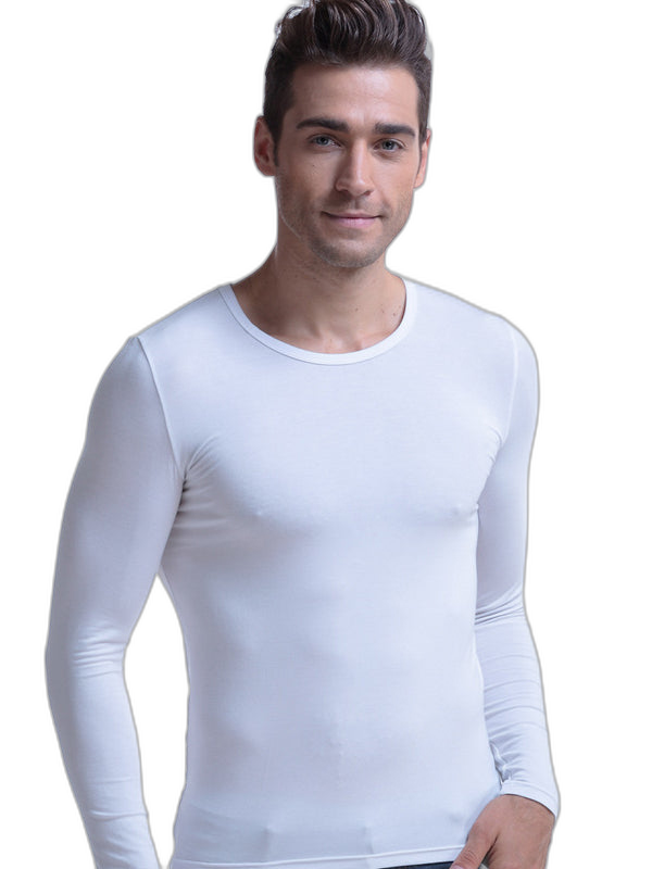 Mens Ultra Soft Low Cut V-Neck Thermal Shirt