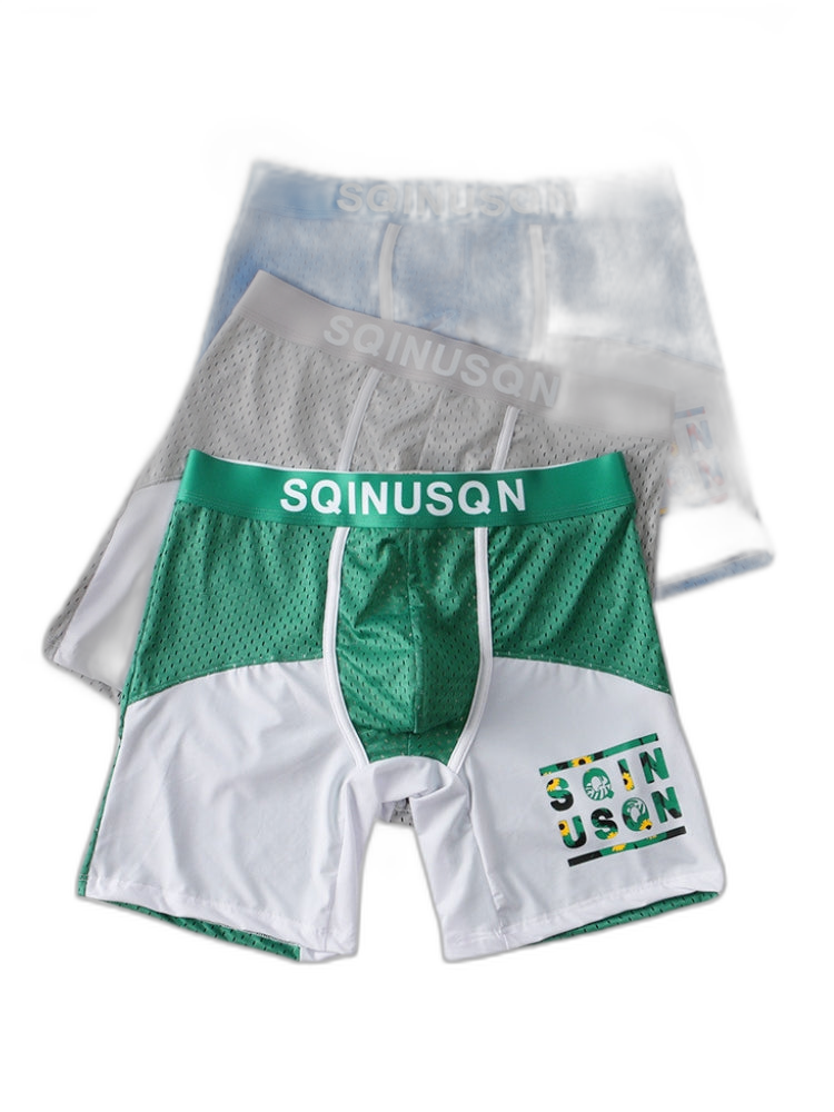 Men's Anti-Chafing Sports Boxer Briefs with Spacious Pouch