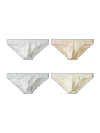 4 Pack Men's Organic Cotton Stretch Fit Workout Ready Briefs