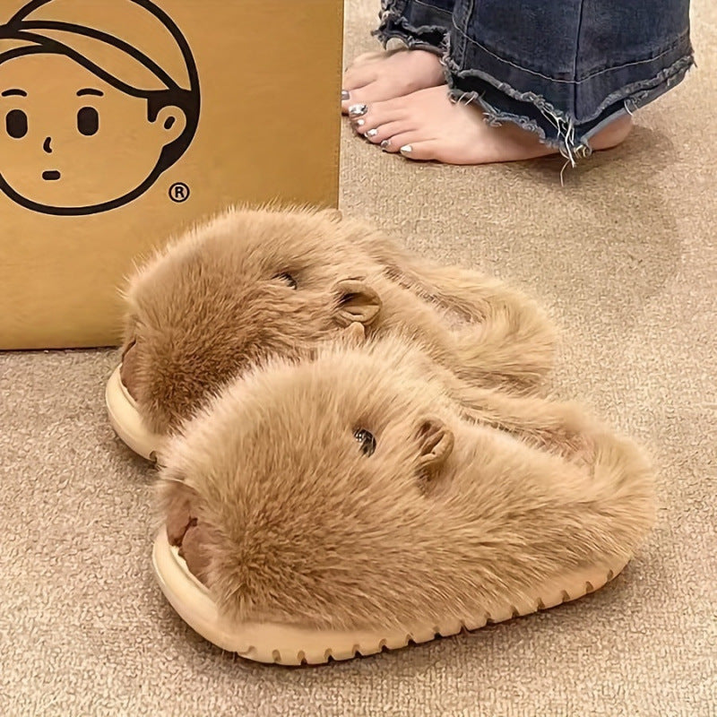 New Comfortable Women's Slippers Soft Suede Indoor