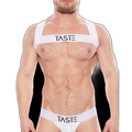 TASTE Signature Elasticated Chest Harness | White