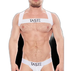 TASTE Signature Elasticated Chest Harness | White