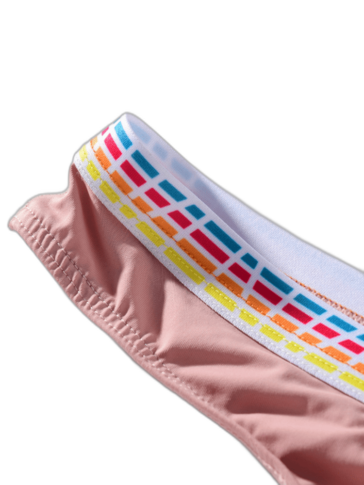 3 Pack Men's Ice Silk Middle-Rise Summer Thongs