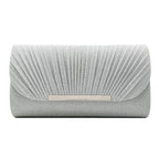 Women's Hardware Edge Party Pattern Fine Pink Clutch