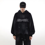 American Vintage Distressed Graffiti Hoodie