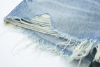 Women's Raw Edge Denim Casual Shorts