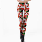 Sexy Slim-fit Straight-leg Tight Leggings For Women Featuring 3D Printed Character Designs