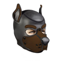 Mr S Leather Neoprene K9 Puppy Hood | Black/Brown