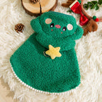 Cat Autumn And Winter Christmas Warm Thickened Reindeer Cape Small Dog Halloween Funny Pet Clothes