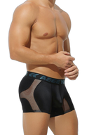 2 Pack Men's Workout Anti-Chafing Quick-Dry & Breathable Mesh Stretch Boxer Briefs