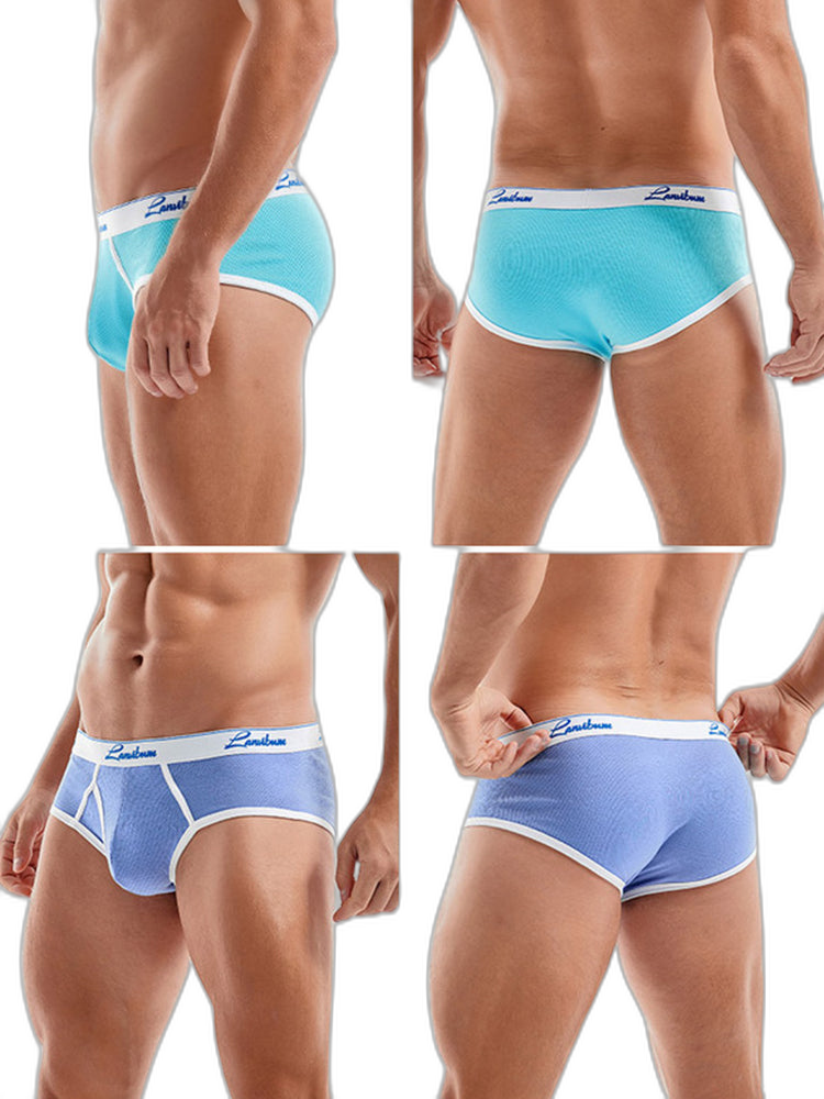 2 Pack Men's Thread Cotton Pouch Briefs