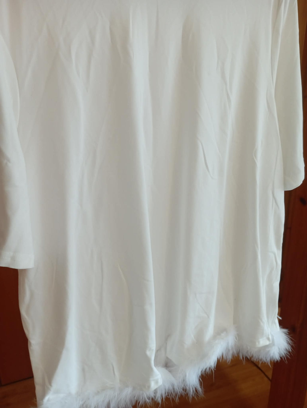 WOMEN'S SHEIN CURVE WHITE T-SHIRT (XL & XXL)