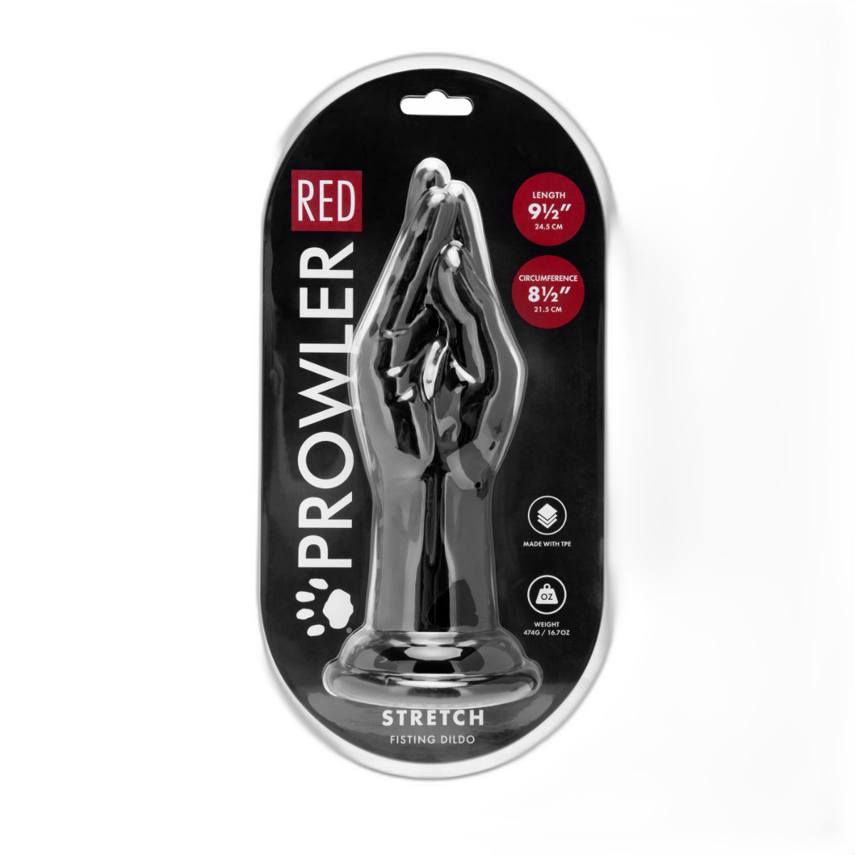 Prowler RED Stretch Fisting Butt Plug Black