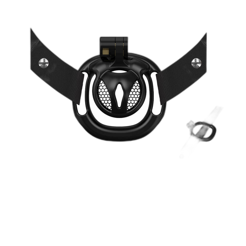 Cassian - Tiny Chastity Cage - Male Chastity Equipment - With Belt And Four Rings