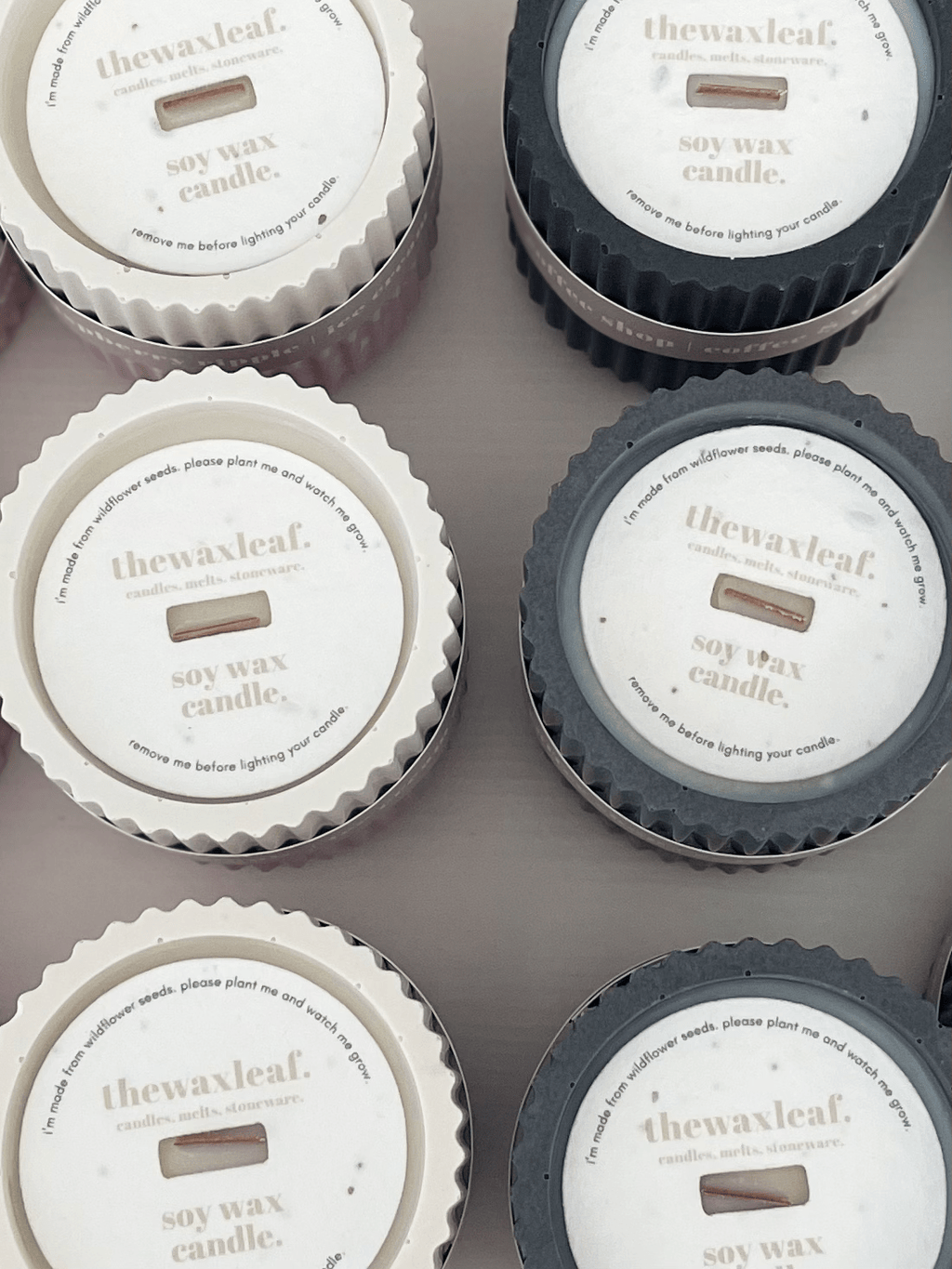 Baby Powder Stoneware Soy Candle – Scandi Minimalist Home Candle