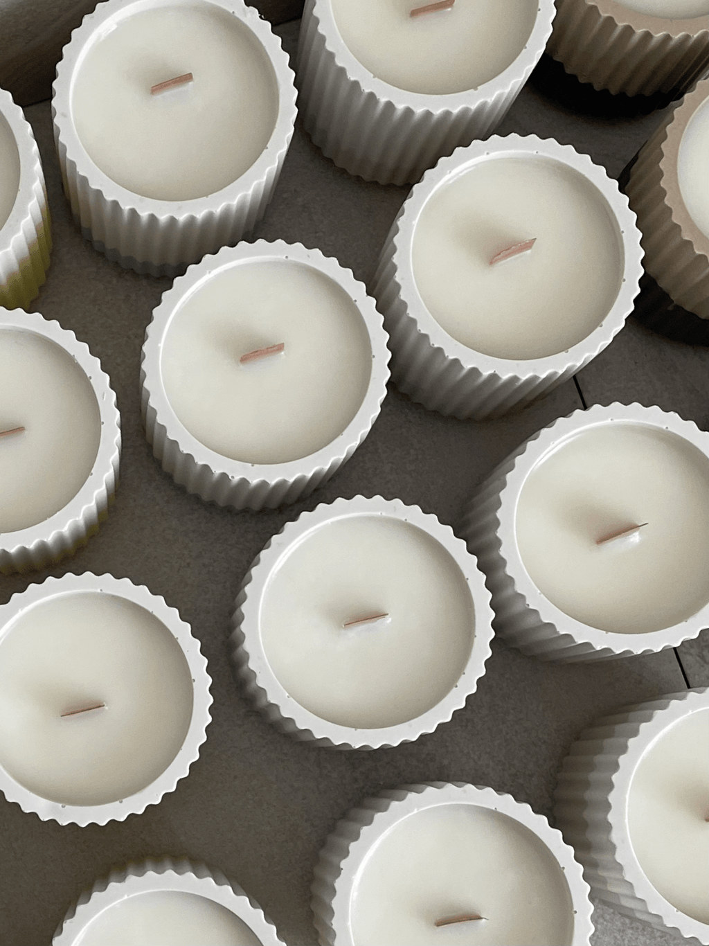 Baby Powder Stoneware Soy Candle – Scandi Minimalist Home Candle