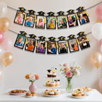 Babycop 2026 High School Graduation Banner – 9.8ft, 14 Photo Slots, Glitter Tassels
